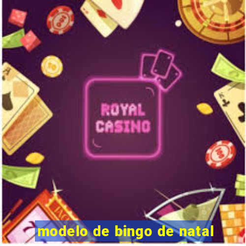 modelo de bingo de natal