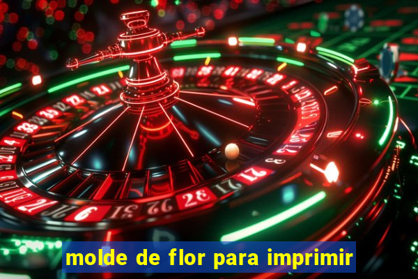 molde de flor para imprimir