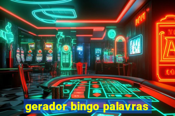 gerador bingo palavras