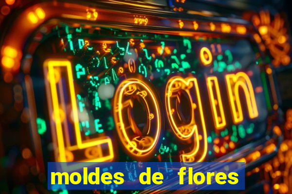 moldes de flores gigantes para imprimir